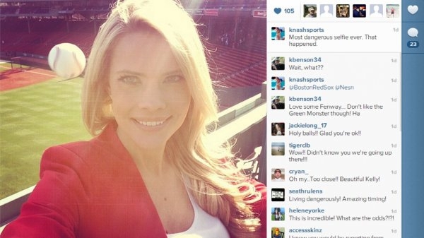 Perfectly Times Baseball Selfie 