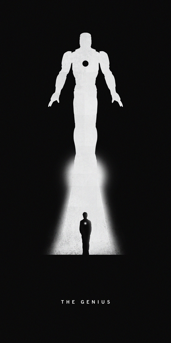 Awesome Silhouettes of Superheroes Reveal Their Past and Present 