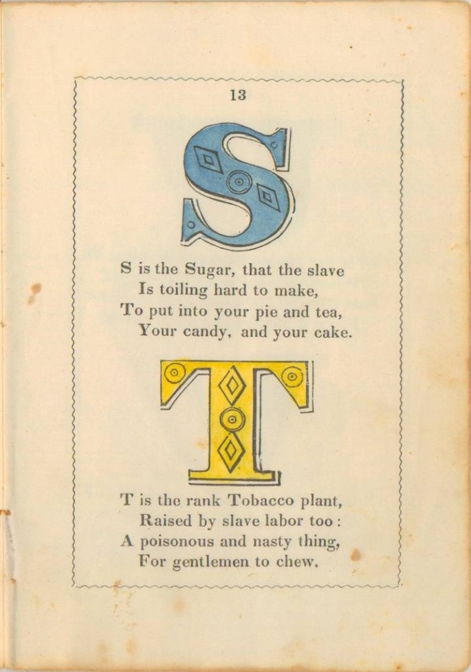 Anti-slavery alphabet