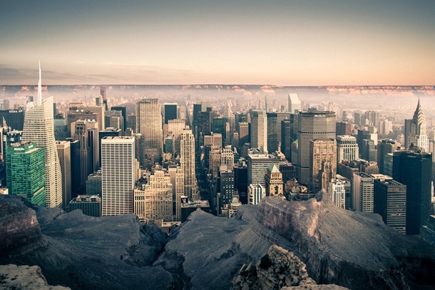 Photographer Beautifully Merges NYC Into The Grand Canyon 