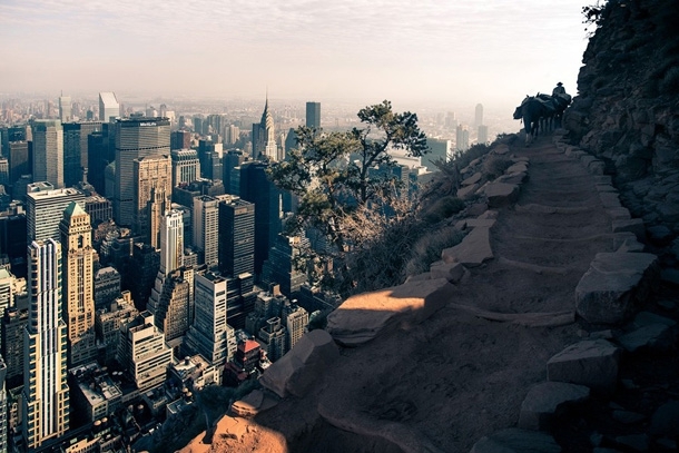 Photographer Beautifully Merges NYC Into The Grand Canyon 
