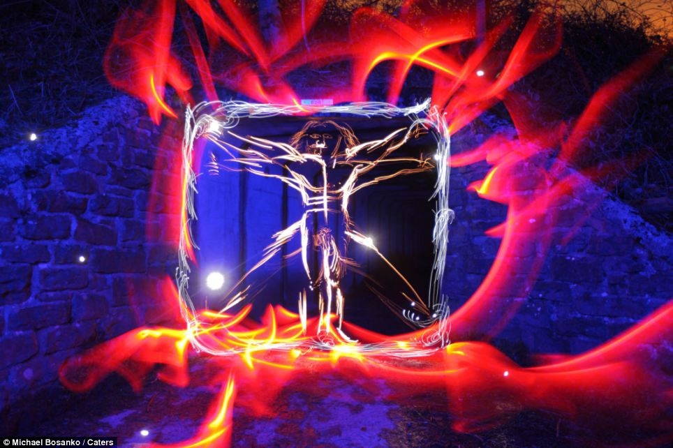 Astounding Light Torch Recreations Of Masterpieces By Michael Bosanko.
