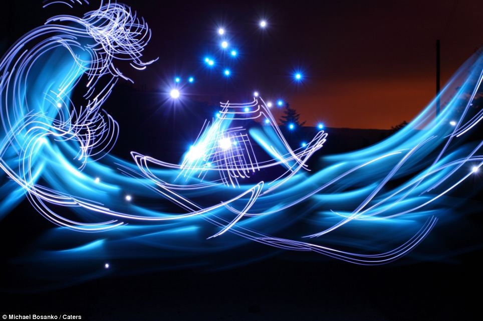 Astounding Light Torch Recreations Of Masterpieces By Michael Bosanko.