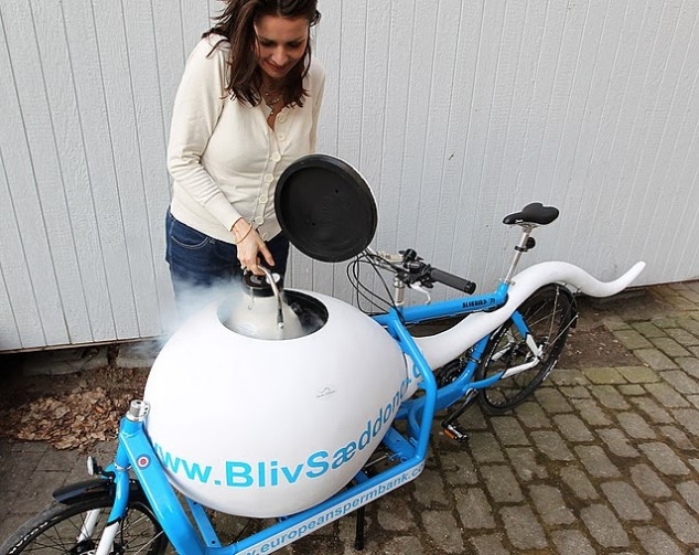 What Better Way To Transport Sperm Than In A Sperm-Shaped Bike?