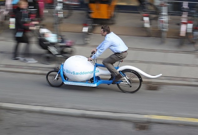 What Better Way To Transport Sperm Than In A Sperm-Shaped Bike?