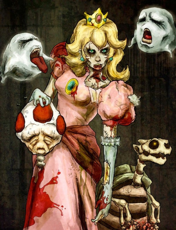 Dead Princess Peach Fan Art Is A Thing That Exists 