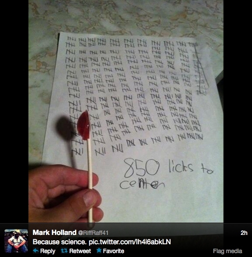 Here's How How Many Licks It Takes To Get To Tootsie Pop Center