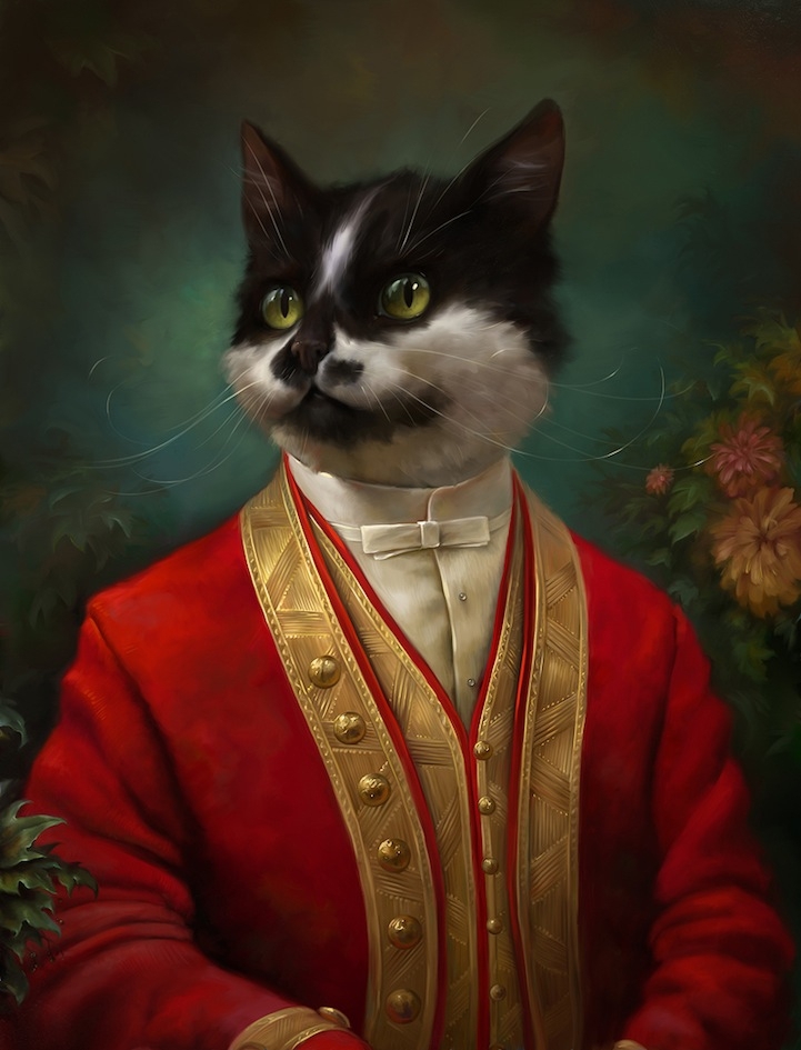 Dashing Portraits of Cats Dressed in Royal Attire