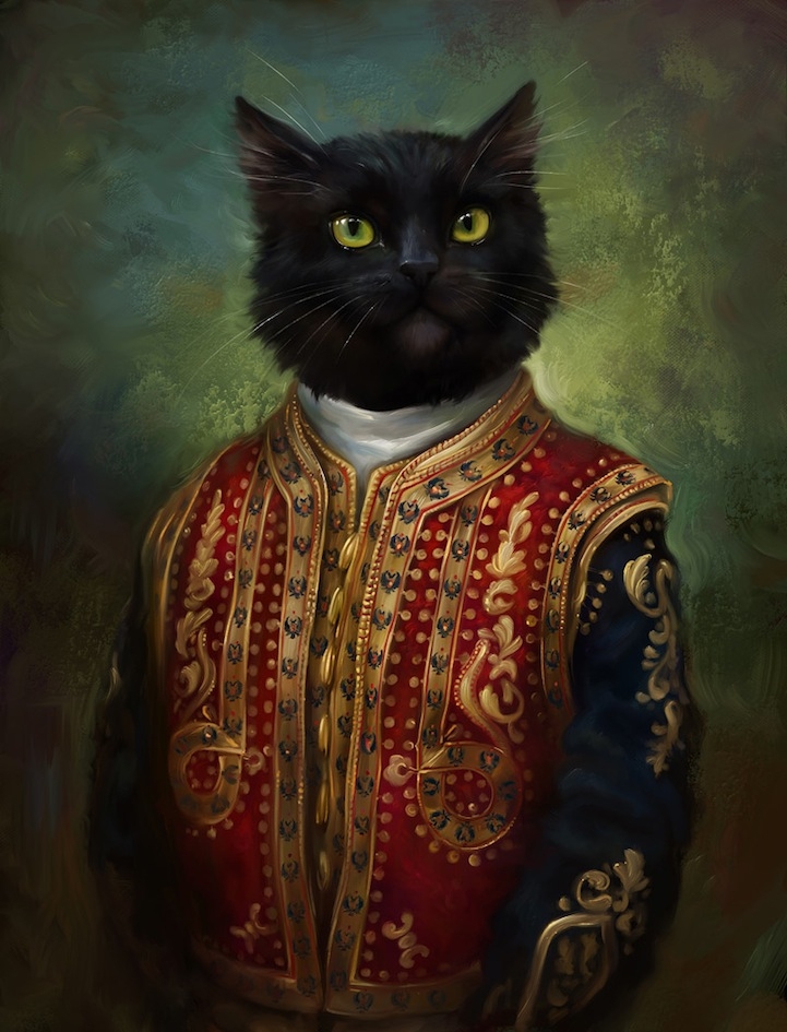 Dashing Portraits of Cats Dressed in Royal Attire