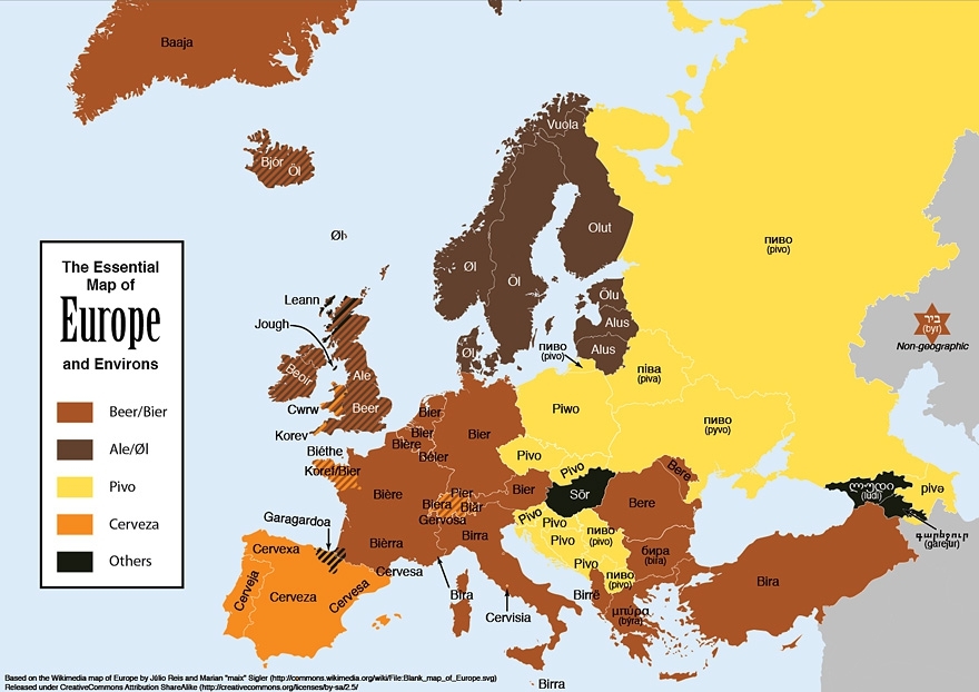 Beer Names in Different European Languages