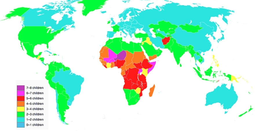 Total Fertility Rate Map