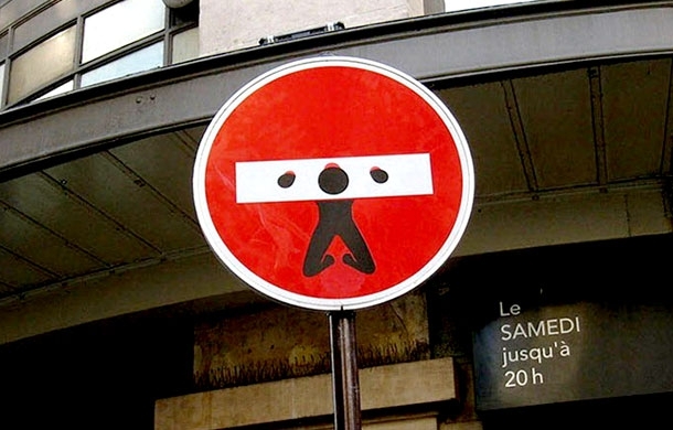 French Street Artist Loves To Hijacks Street Signs