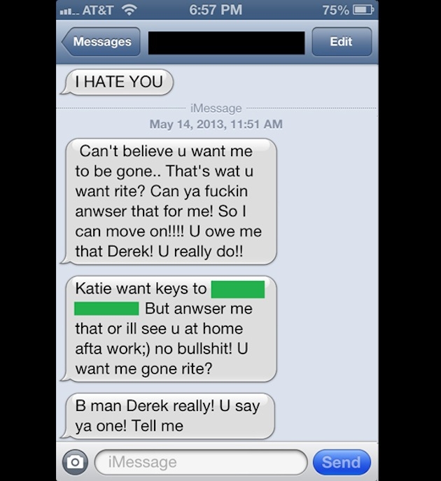 Girl Lashes Out To Her Ex Via Text -- To The Wrong Number