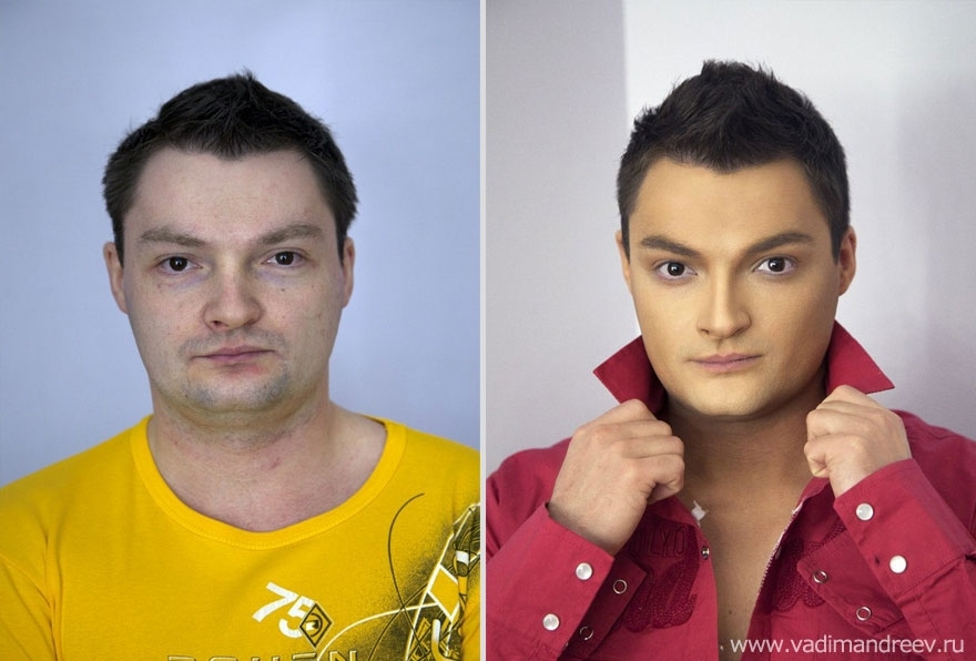 Stunning Before and After Makeup Photos by Vadim Andreev