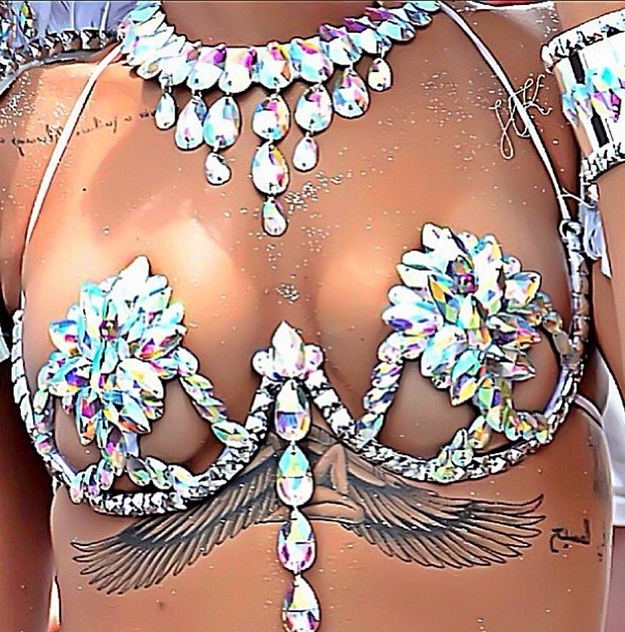 Rihanna in a Sexy Bra