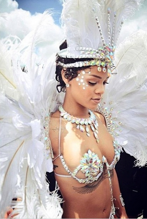 Rihanna in a Sexy Bra