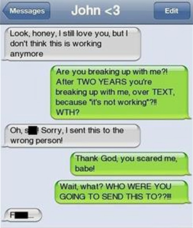 Worst Break-Up Texts Ever