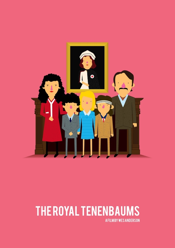 Playful Minimalist Posters Depict Classic Movie Characters 