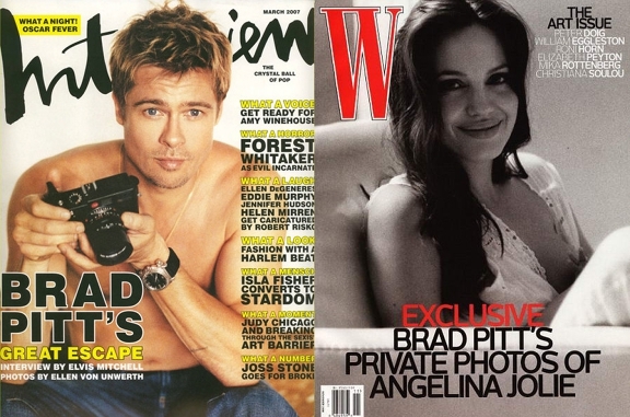 Brad Pitt's Intimate Photos Of Angie.