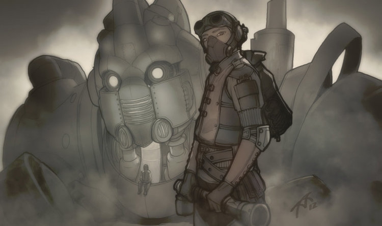 Cool Steampunk Inspired Robot Fantasy Art