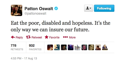 Patton Oswalt Trolled Twitter With Two-Part Political Tweets
