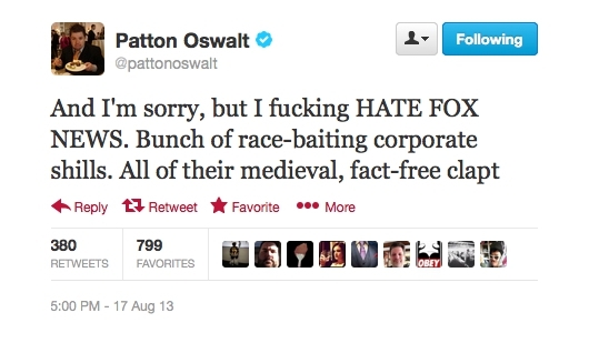 Patton Oswalt Trolled Twitter With Two-Part Political Tweets