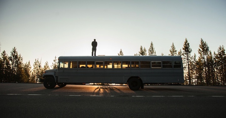 Architect Student Redesigns a School Bus as a Modular Home