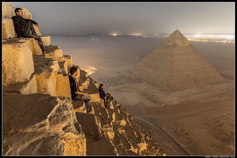 Awesomely Illegal Photos from Atop Egypt’s Great Pyramid [pics]