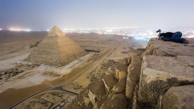 Awesomely Illegal Photos from Atop Egypt’s Great Pyramid [pics]
