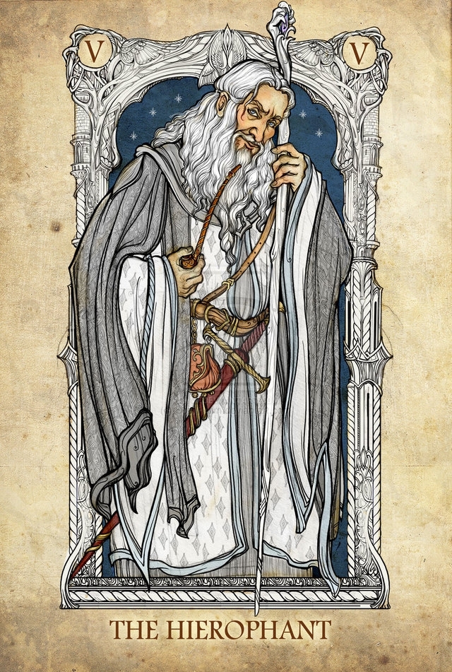 Lord of the Rings Characters Illustrated as Tarot Cards