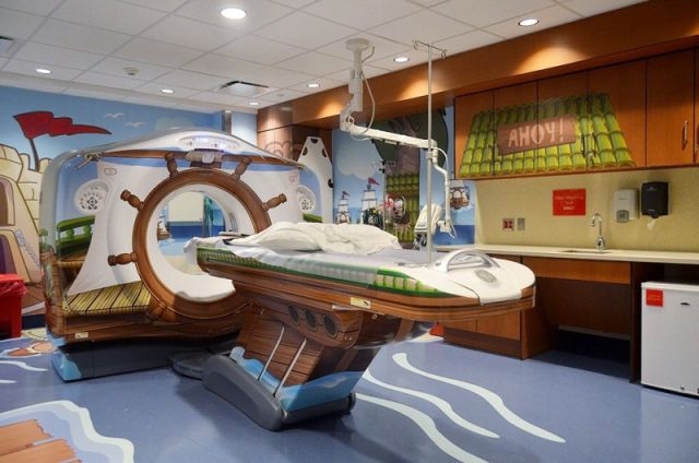 A Playful Pirate-Themed CT Scanner for Kids
