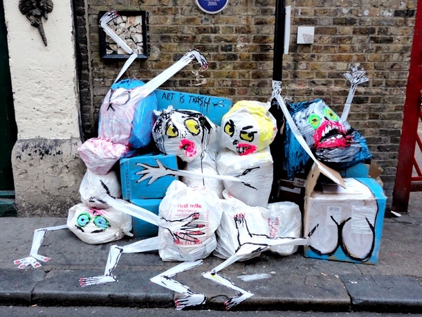 London's Piles Of Rubbish Transformed Into Works Of Art 