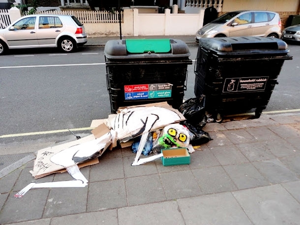 London's Piles Of Rubbish Transformed Into Works Of Art