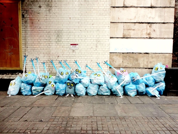 London's Piles Of Rubbish Transformed Into Works Of Art