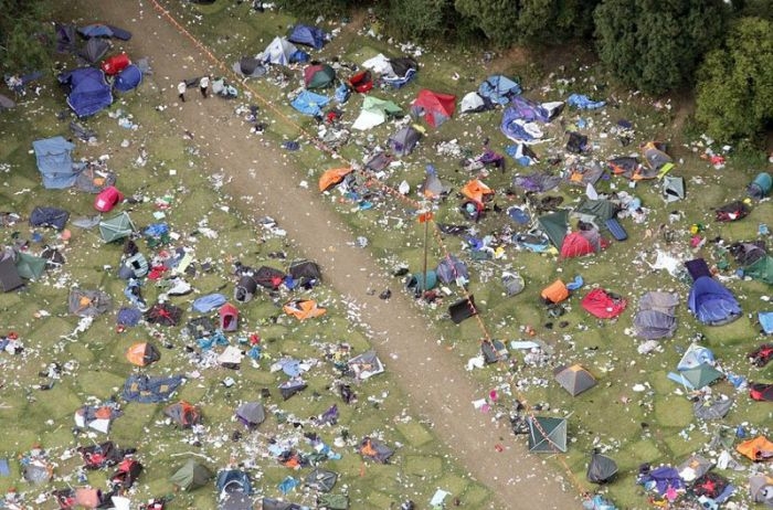 Aftermath of a Music Festival 