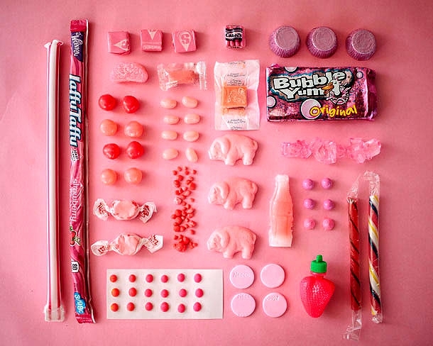 Delicious Confectionery Beautifully Organized By Color 