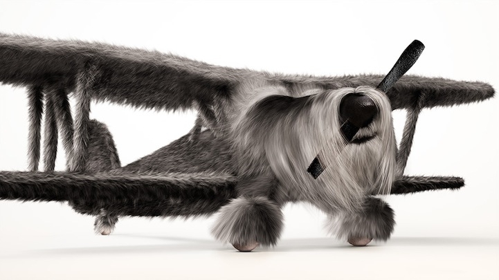 "Dogfighters" Morph WWII Planes with Furry Animals