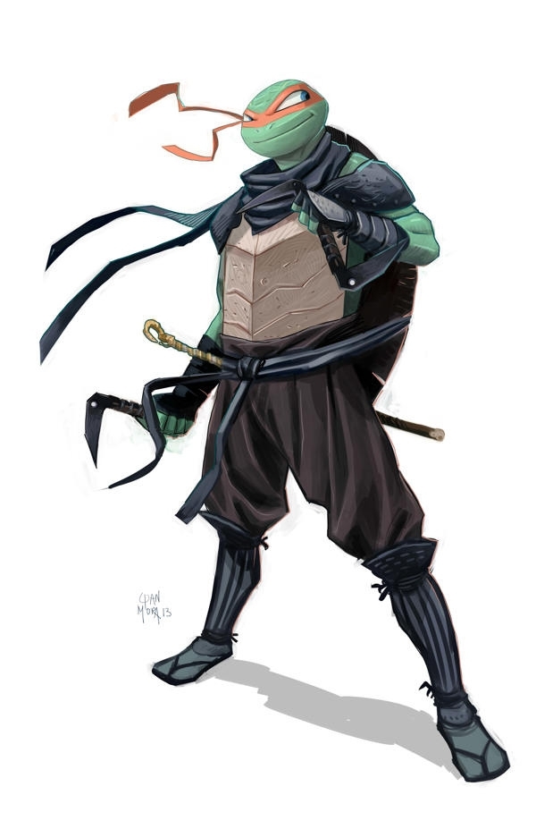 NINJA TURTLE Designs with More Traditional Ninja Armor