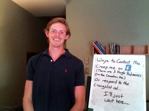 One Guy’s Creative Roommate Search Campaign