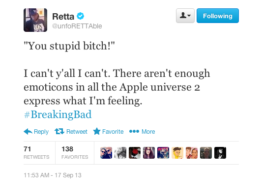 Retta Live-Tweeted Her Viewing Of This Week's 'Breaking Bad'