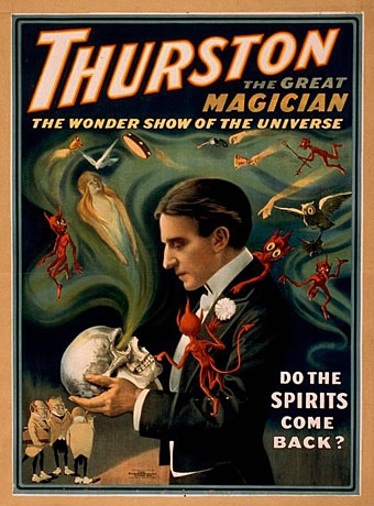 Stylish Occult Posters Promoting Magicians From 1900s