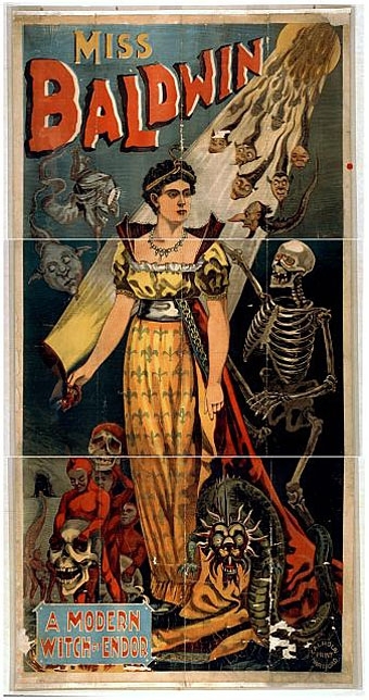 Stylish Occult Posters Promoting Magicians From 1900s