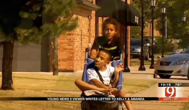 An Oklahoma Boy Asked The News For Help To Push His Brother In A 5K