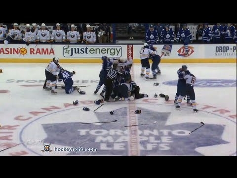 Buffalo Sabres vs Toronto Maple Leafs Brawl Sep 22, 2013 
