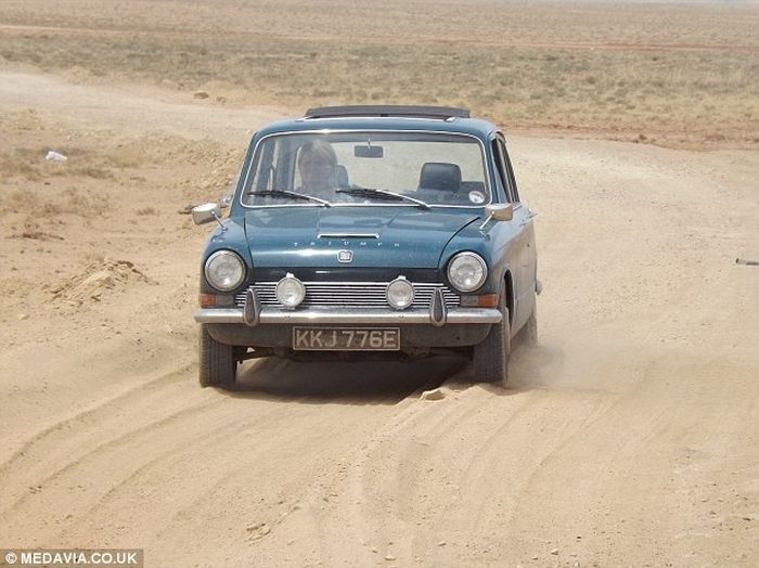17,000 miles in classic Triumph bought for £500 on eBay  