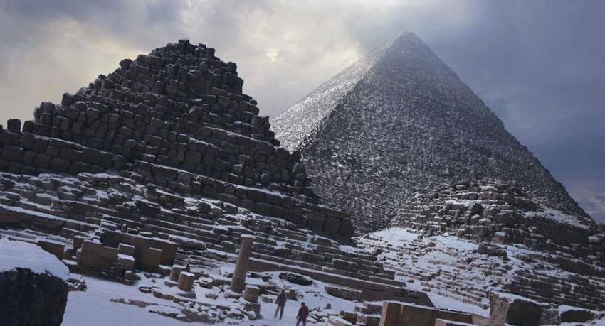 Disclosure of snow pyramids in Egypt