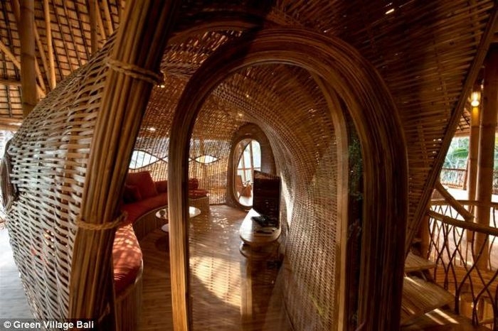Five-star hotel made of bamboo on Bali