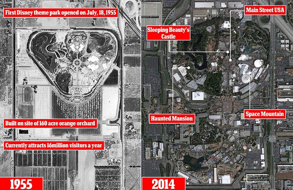 Disneyland: now and then 