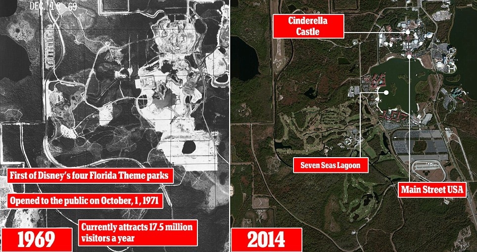 Disneyland: now and then 