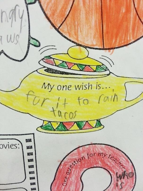 Funny notes from children